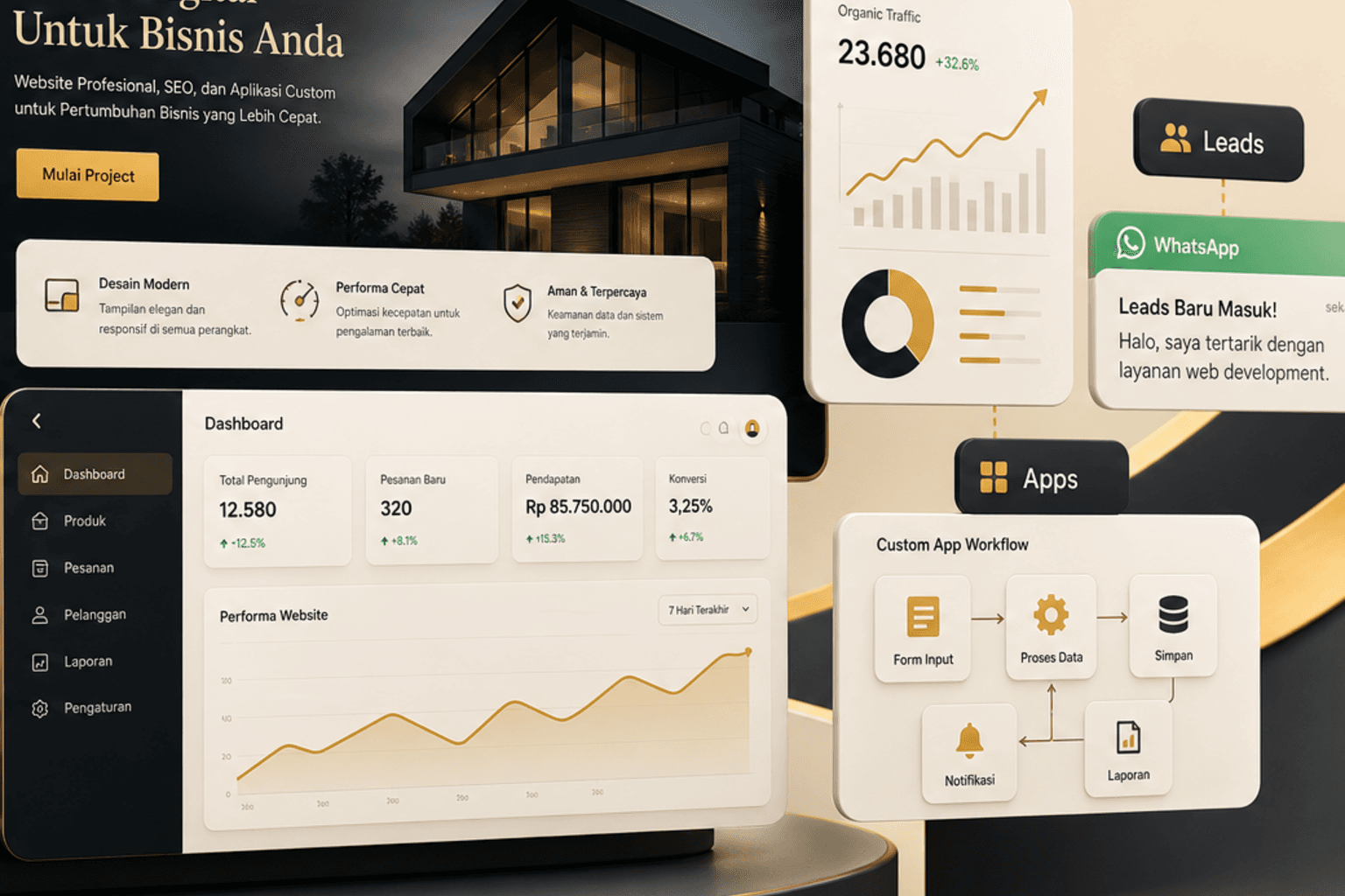 Showcase Admin panel Mas Fen Coding